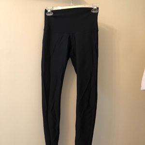 Full length, high waisted black lululemon leggings
